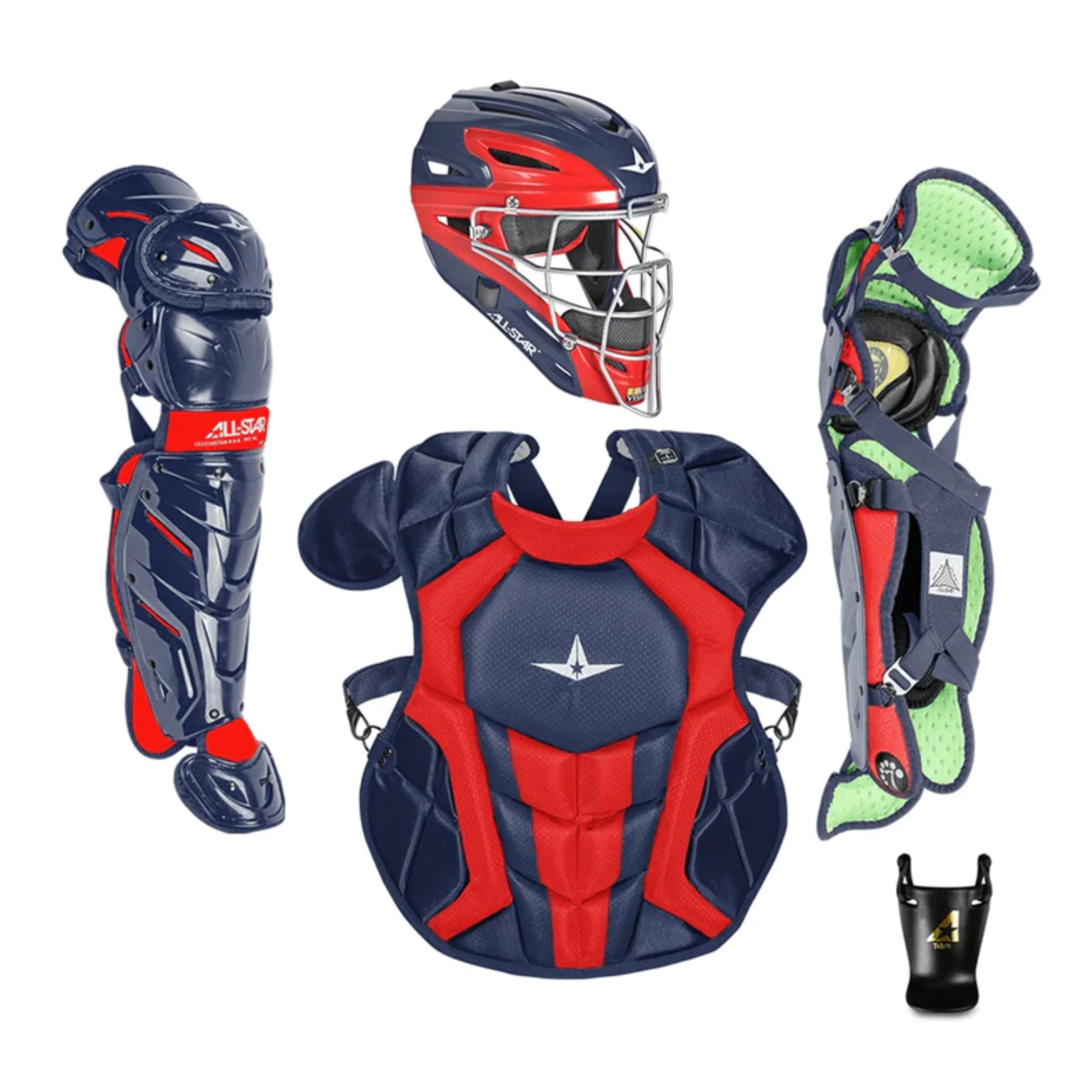 All-Star S7 AXIS Pro Catcher's Complete Set - Two-Tone - NOCSAE Certified - Intermediate (Ages 12-16) - Image 5