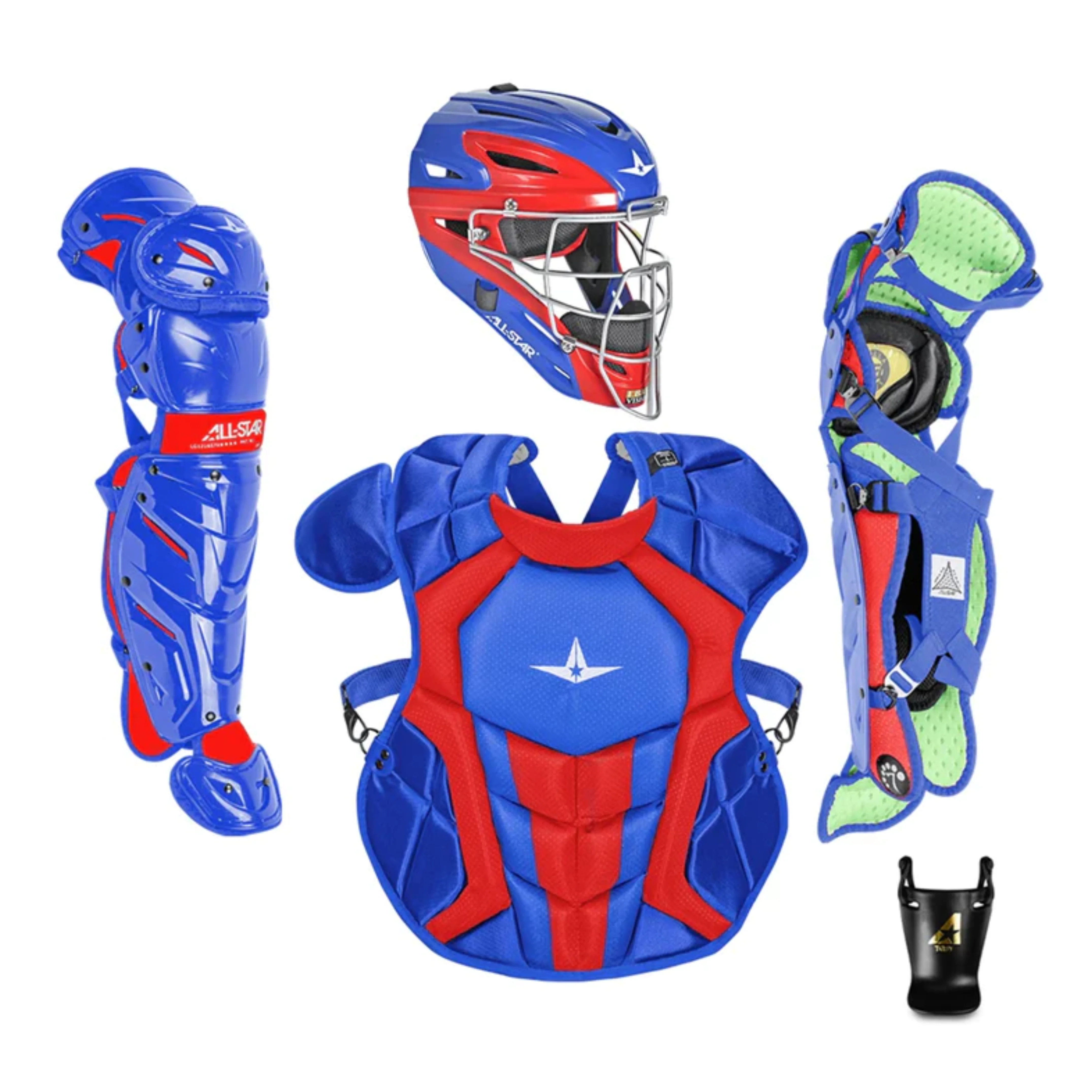 All-Star S7 AXIS Pro Catcher's Complete Set - Two-Tone - NOCSAE Certified - Intermediate (Ages 12-16) - Image 7