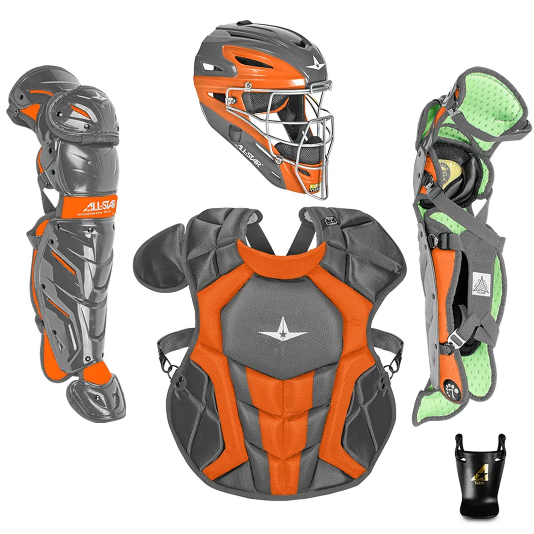 All-Star S7 AXIS Pro Catcher's Complete Set - Two-Tone - NOCSAE Certified - Youth (Ages 9-12) - Image 4
