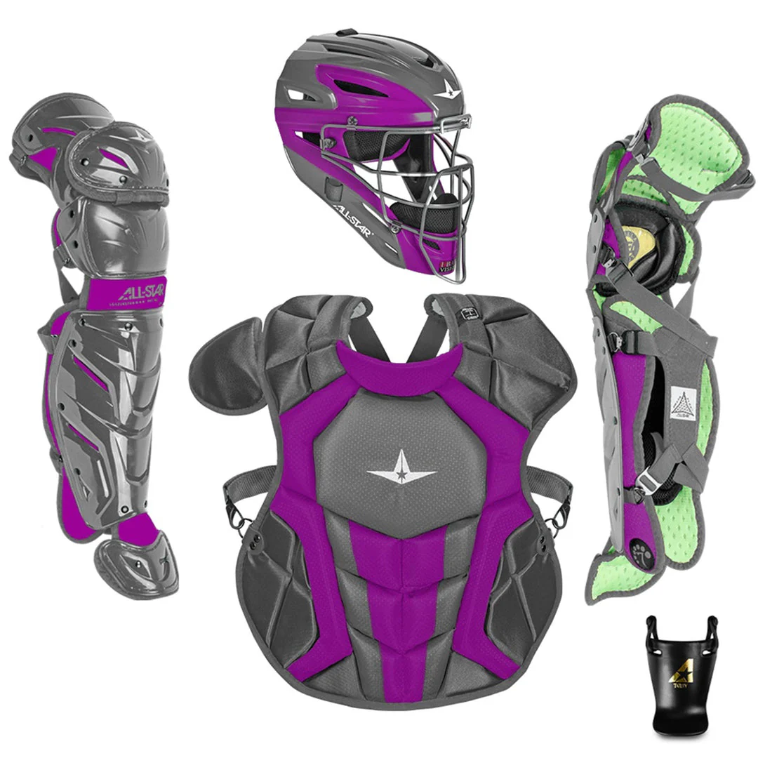 All-Star S7 AXIS Pro Catcher's Complete Set - Two-Tone - NOCSAE Certified - Youth (Ages 9-12) - Image 6