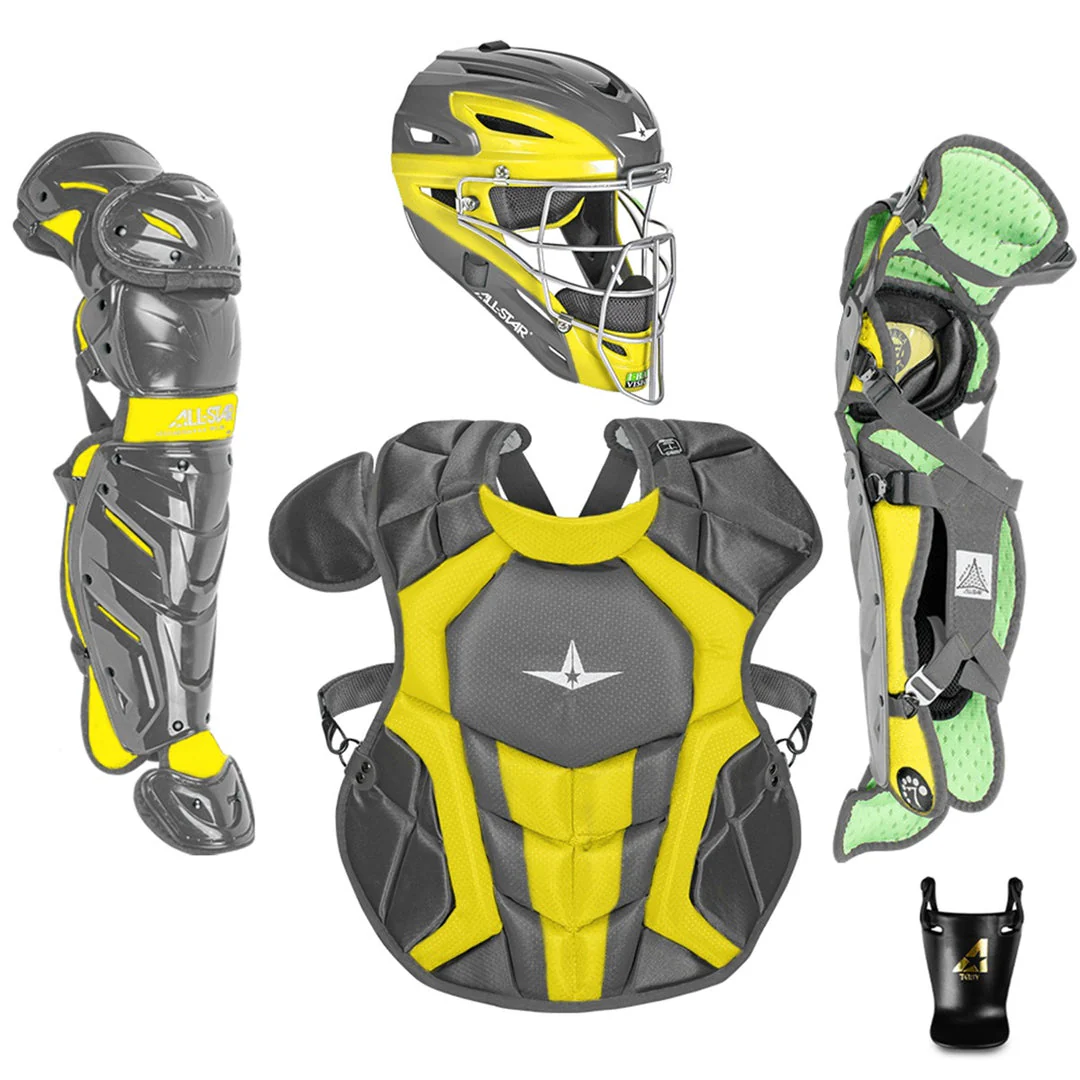 All-Star S7 AXIS Pro Catcher's Complete Set - Two-Tone - NOCSAE Certified - Youth (Ages 9-12) - Image 7