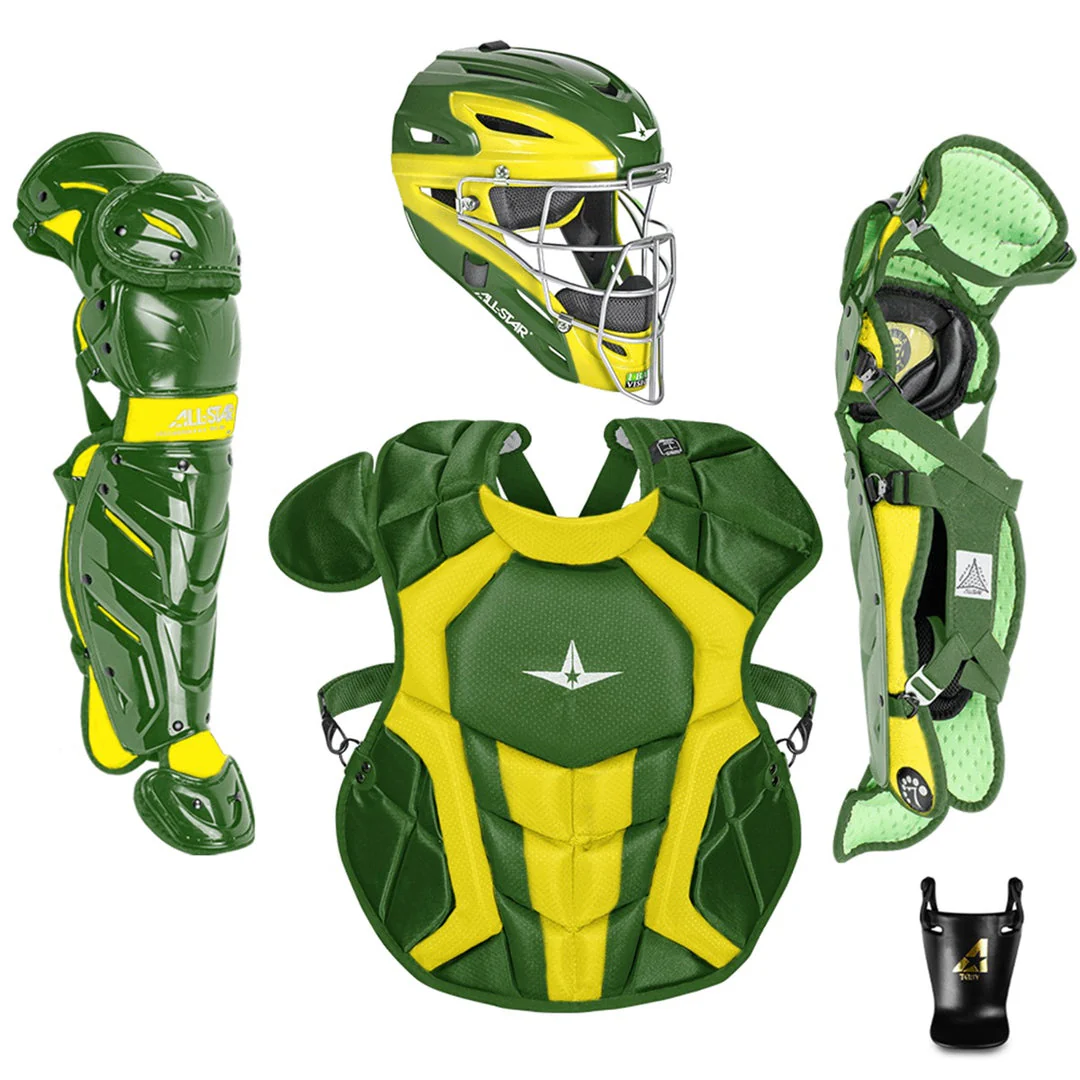 All-Star S7 AXIS Pro Catcher's Complete Set - Two-Tone - NOCSAE Certified - Youth (Ages 9-12) - Image 8