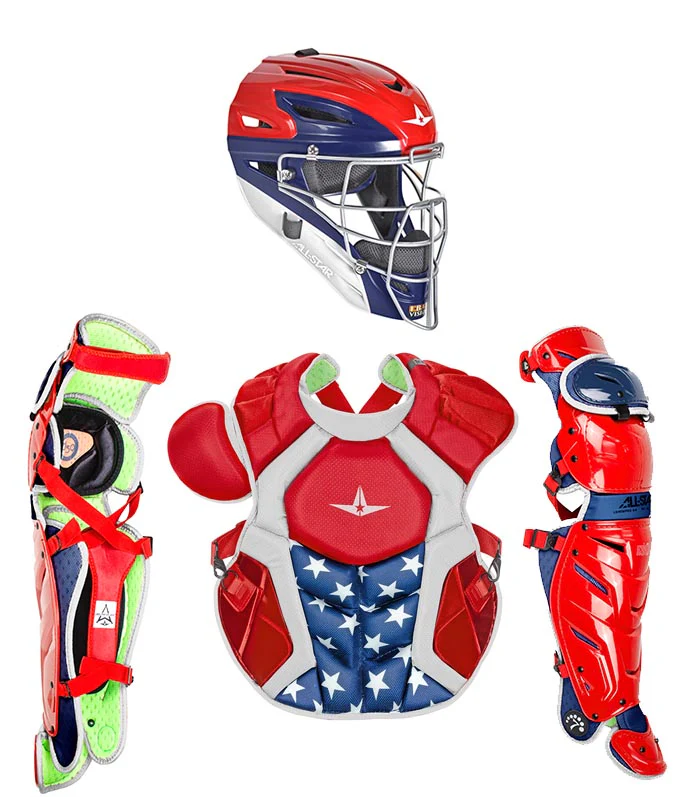 All-Star S7 AXIS Pro Catcher's Complete Set - NOCSAE Certified - Adult (Ages 16+) - Image 9