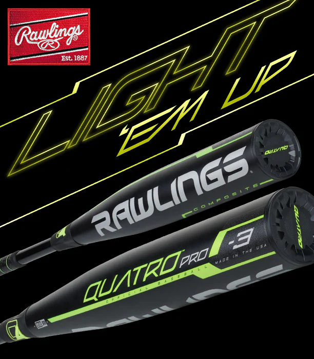 Rawlings Quatro Pro -3 (BBCOR) Adult Bat - BB9Q3 - Image 7