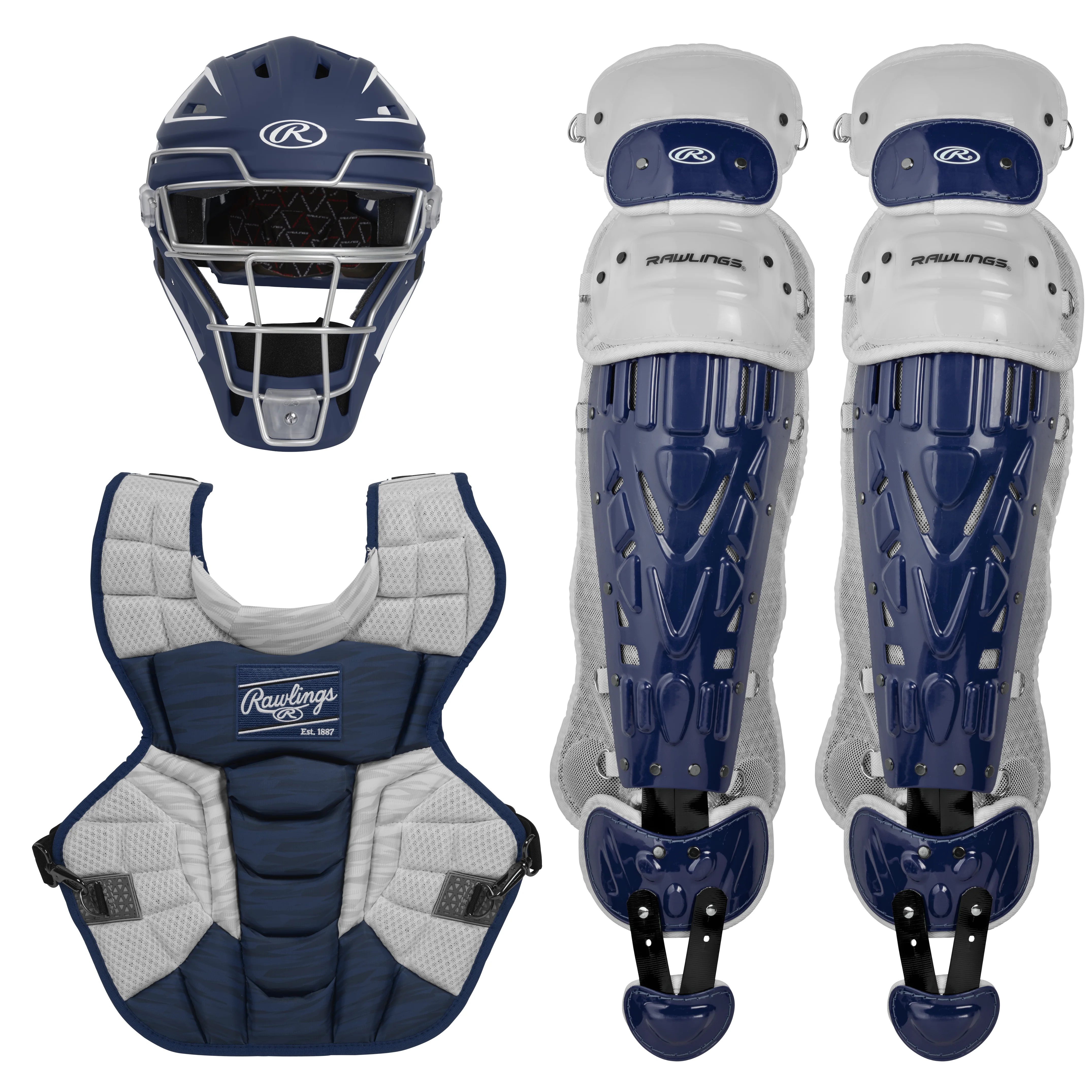 Rawlings Velo 2.0 Catcher's Complete Set - NOCSAE Certified - Adult (Ages 15+) - Image 5