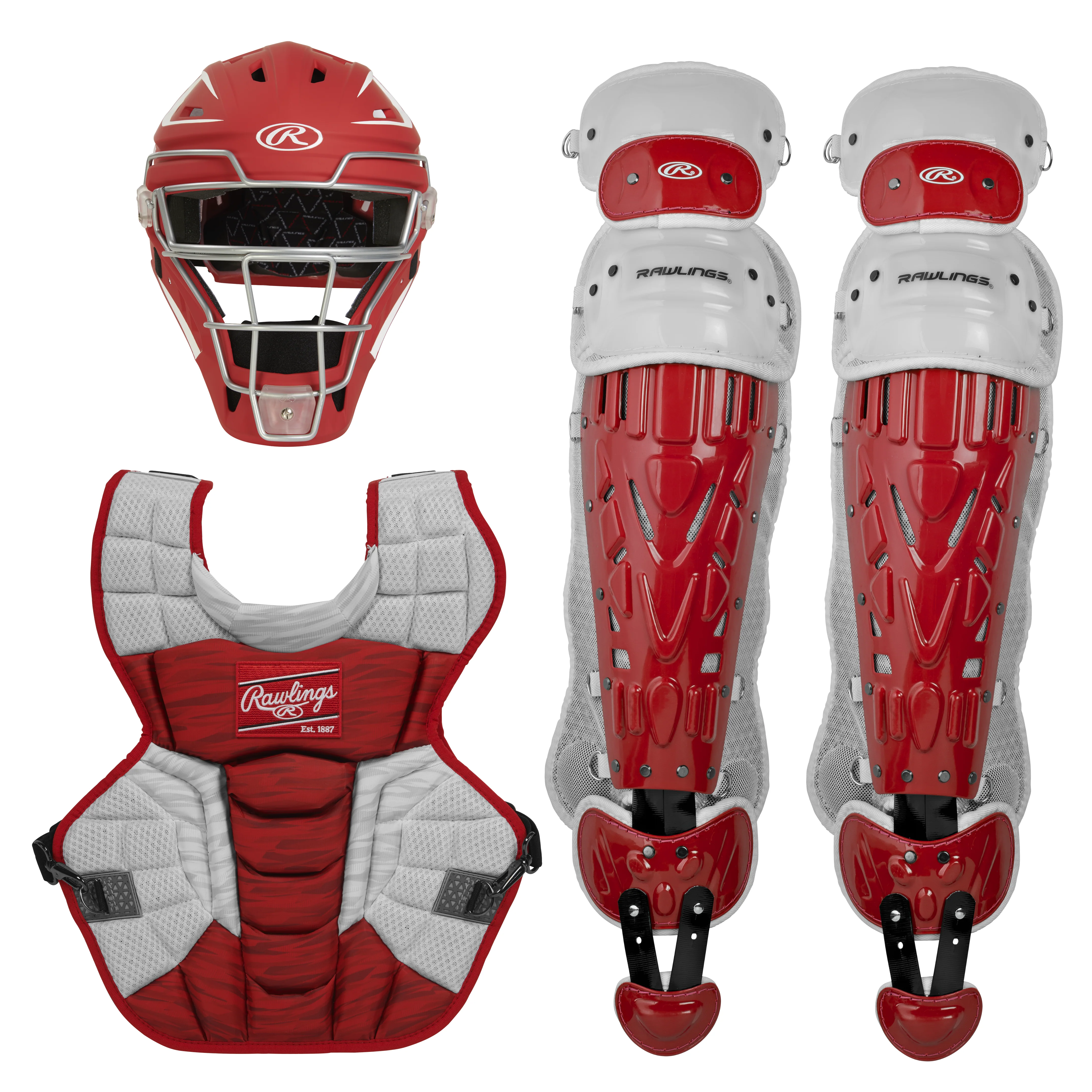 Rawlings Velo 2.0 Catcher's Complete Set - NOCSAE Certified - Adult (Ages 15+) - Image 6