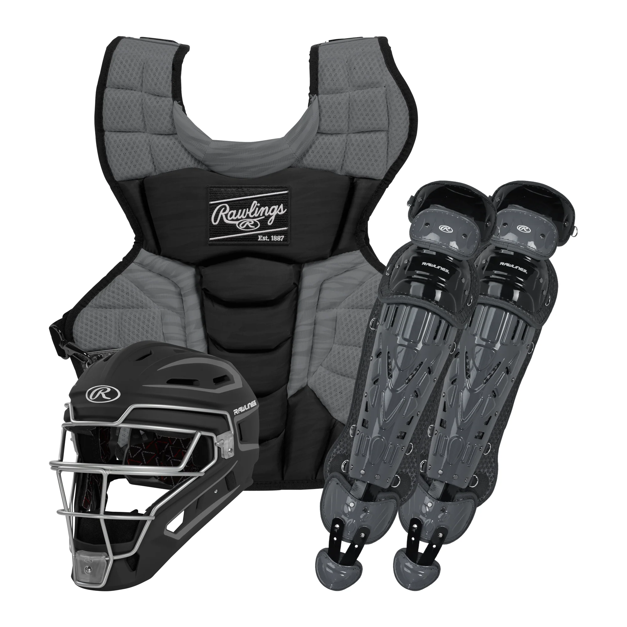Rawlings Velo 2.0 Catcher's Complete Set - NOCSAE Certified - Youth (Ages 9-12) - Image 3