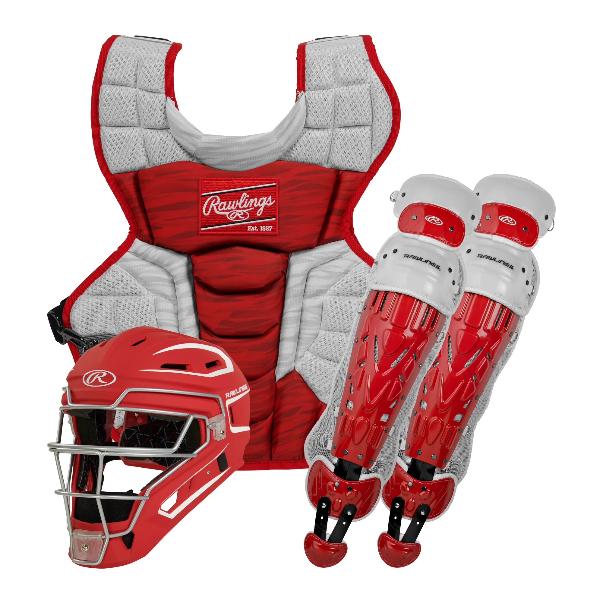 Rawlings Velo 2.0 Catcher's Complete Set - NOCSAE Certified - Youth (Ages 9-12) - Image 4